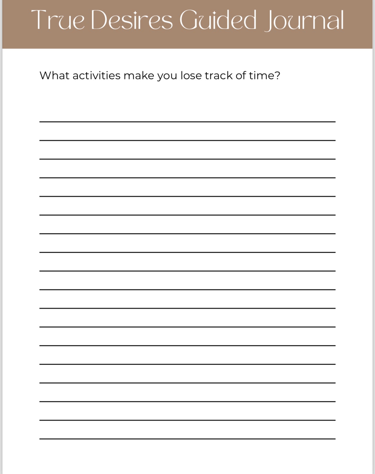 True Desire Guided Journal