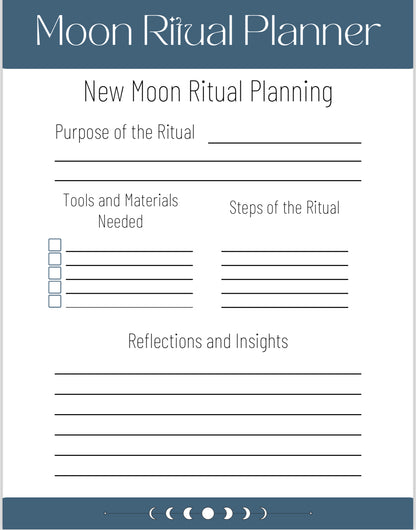 Moon Ritual Planner