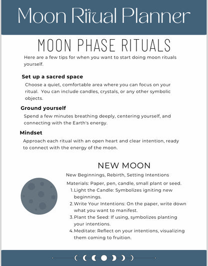 Moon Ritual Planner